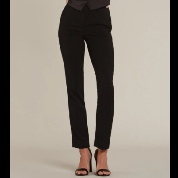 Brand New Calvin Klein Women's Classic Black Tuxedo Pants - Picture 4 of 10